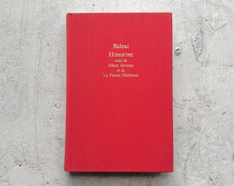 Vintage Buch auf Französisch, klassischer Roman ""Honorine"" von Honouré de Balzac Ausgabe 1968 Gallimard."