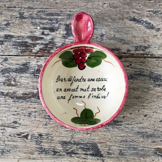 Bol Vintage De France Avec Une Citation Misogyne A Etsy