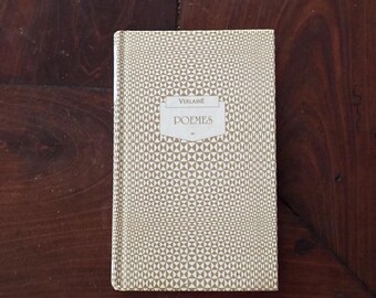 Vintage poesisamling på franska av Paul Verlaine "Poèmes" utgiven 1987
