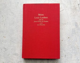 Vintage Buch auf Französisch, klassischer Roman ""Louis Lambert" von Honouré de Balzac Ausgabe 1968 Gallimard."