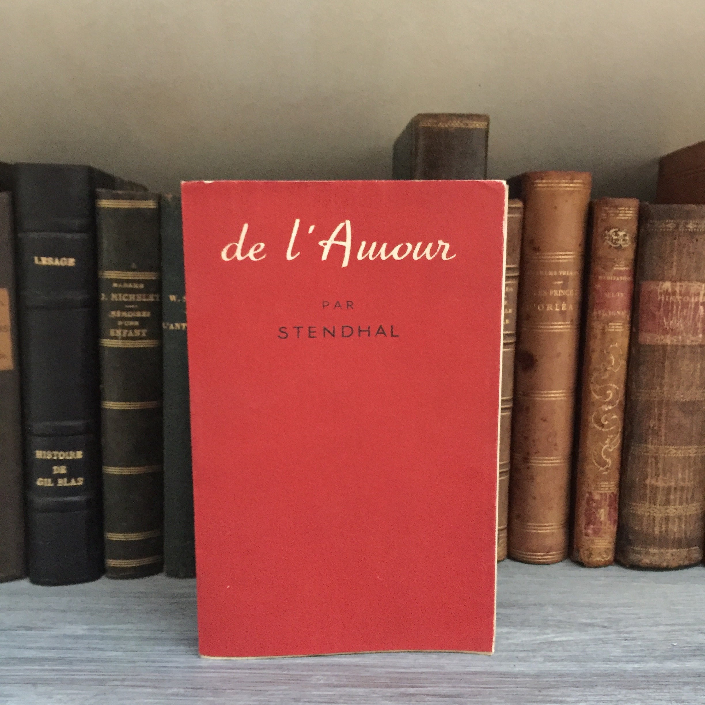 Vintage Book In French De L Amour By Stendhal Etsy