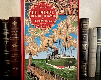 ジュール・ヴェルヌ 地球から月へ フランス語 フランス語のヴィンテージ本『De la Terre à la Lune』（地球から月
