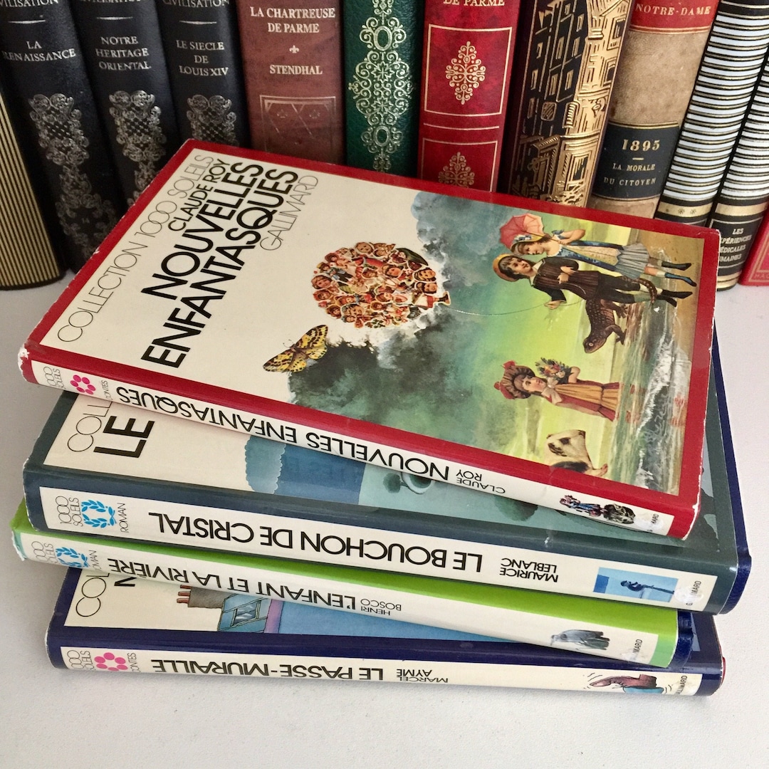 Set of 4 Vintage Children's Books in French Collection Etsy