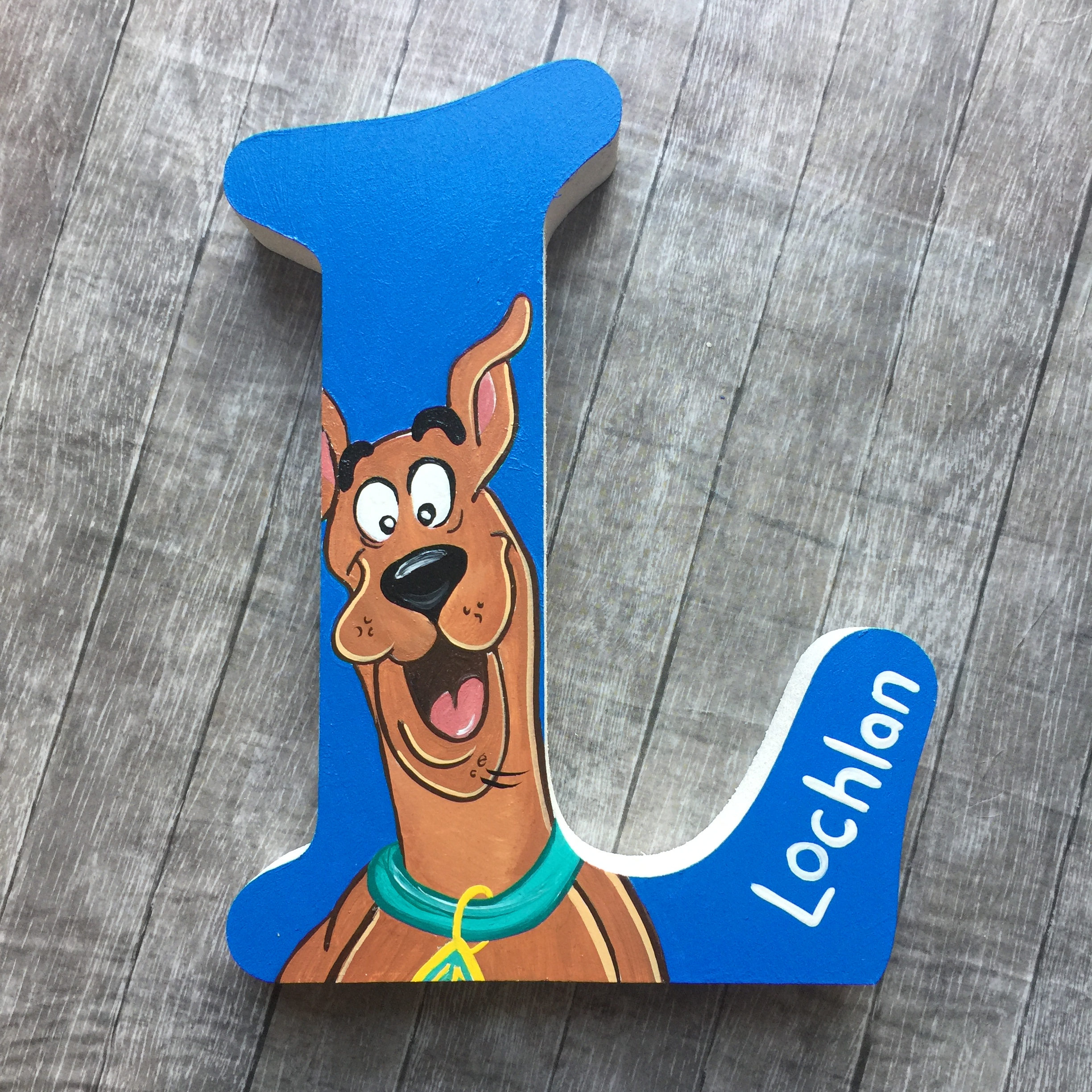 Scooby Doo Themed Wooden letter Hand painted | Etsy