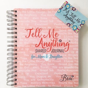 Mom & Daughter Journal | Tell Me Anything Shared Journal by Kai Kai Brai ~ Coral Inspiration Cover
