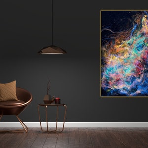 PLEIARA NEBULA  Resin Painting with LEDs for Ambient image 8