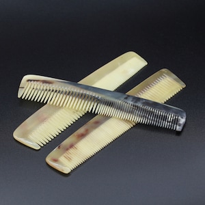 Luxury DARWIN Comb - Genuine Horn - Dual Teeth - For Beard and Hair