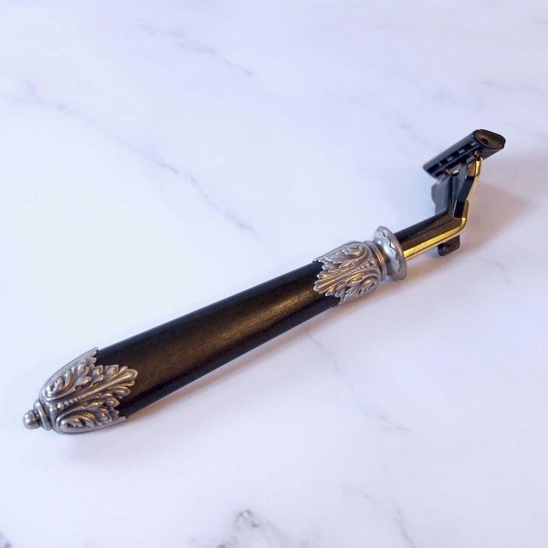 Contour ATRA Razor With Ebony and Silver Handle DARWIN - Etsy