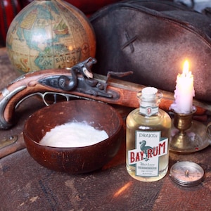 Drake&#39;s Bundle 1 - Bay Rum Shaving Soap + Aftershave - DARWIN - Made in France