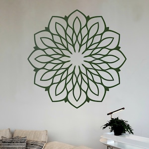 XXL Plain and Simple Mandala Wall Decal Line Circle Intricate Detail Line Art Geometric Floral