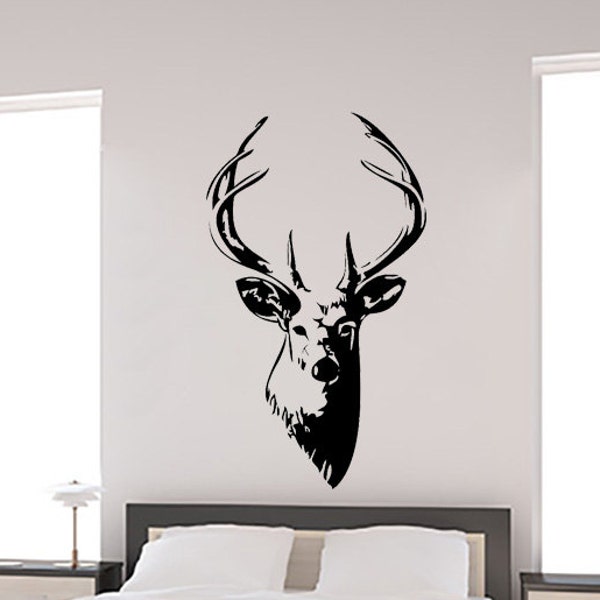 Deer Wall Decal Etsy