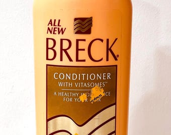 Vintage C1990s Dial Corp., Iconic Breck Hair Conditioner With Vitasomes, For Extra Body, 15 oz. Never Used!