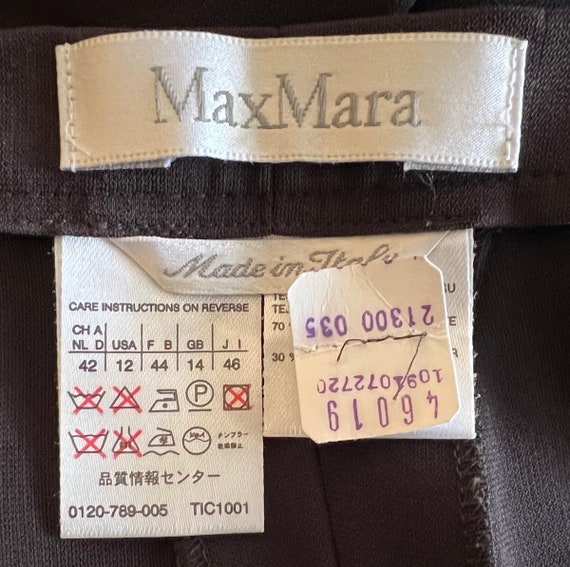 Vintage C1980s Max Mara Classic Brown Pantsuit, P… - image 9