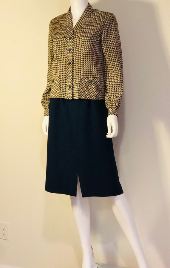 Vintage Pure 1960s Mr. B Two Piece Outfit, V Neck 