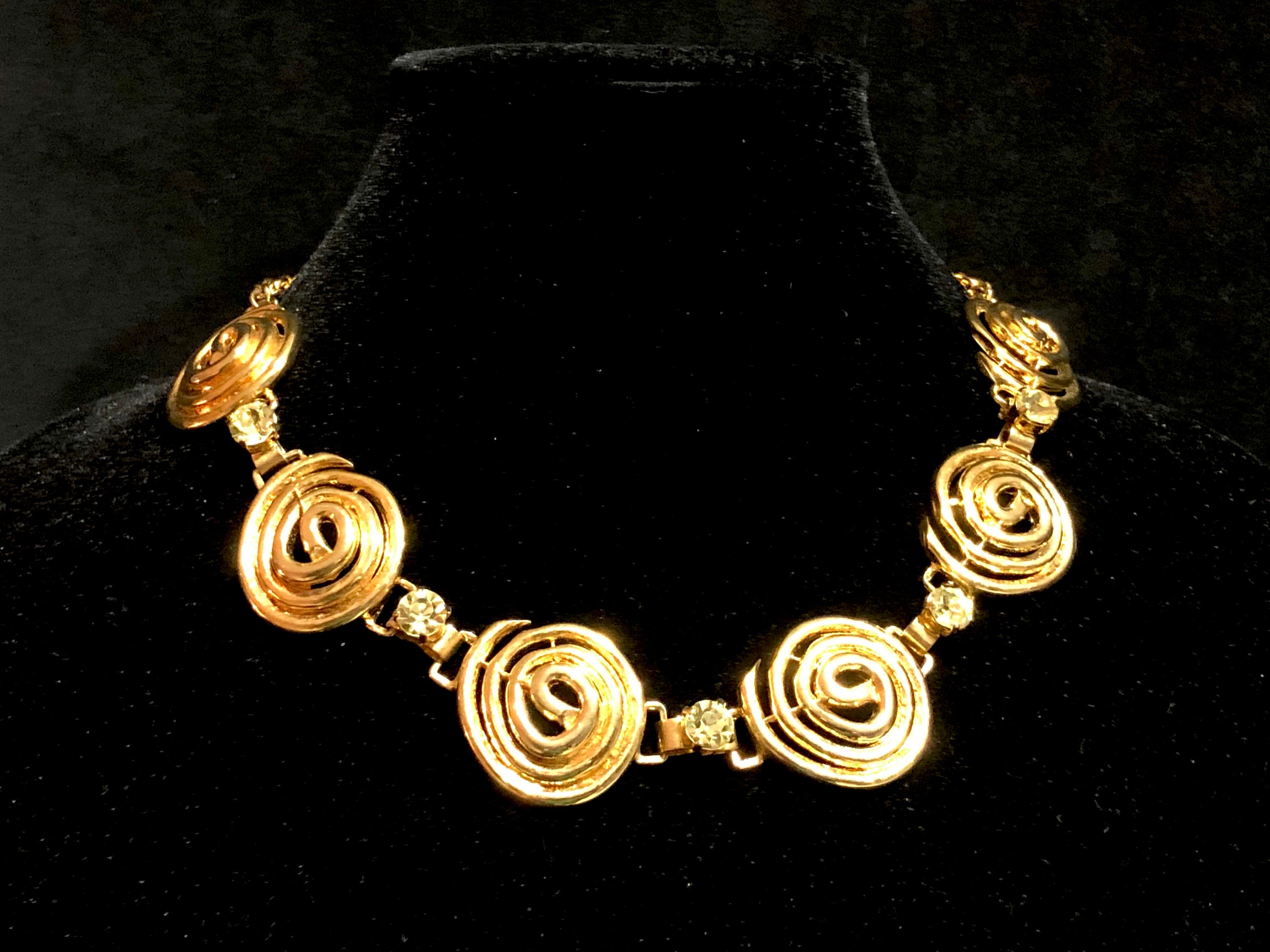 RARE Vintage Gianni Versace for Ugo Correani Peridot Crystal