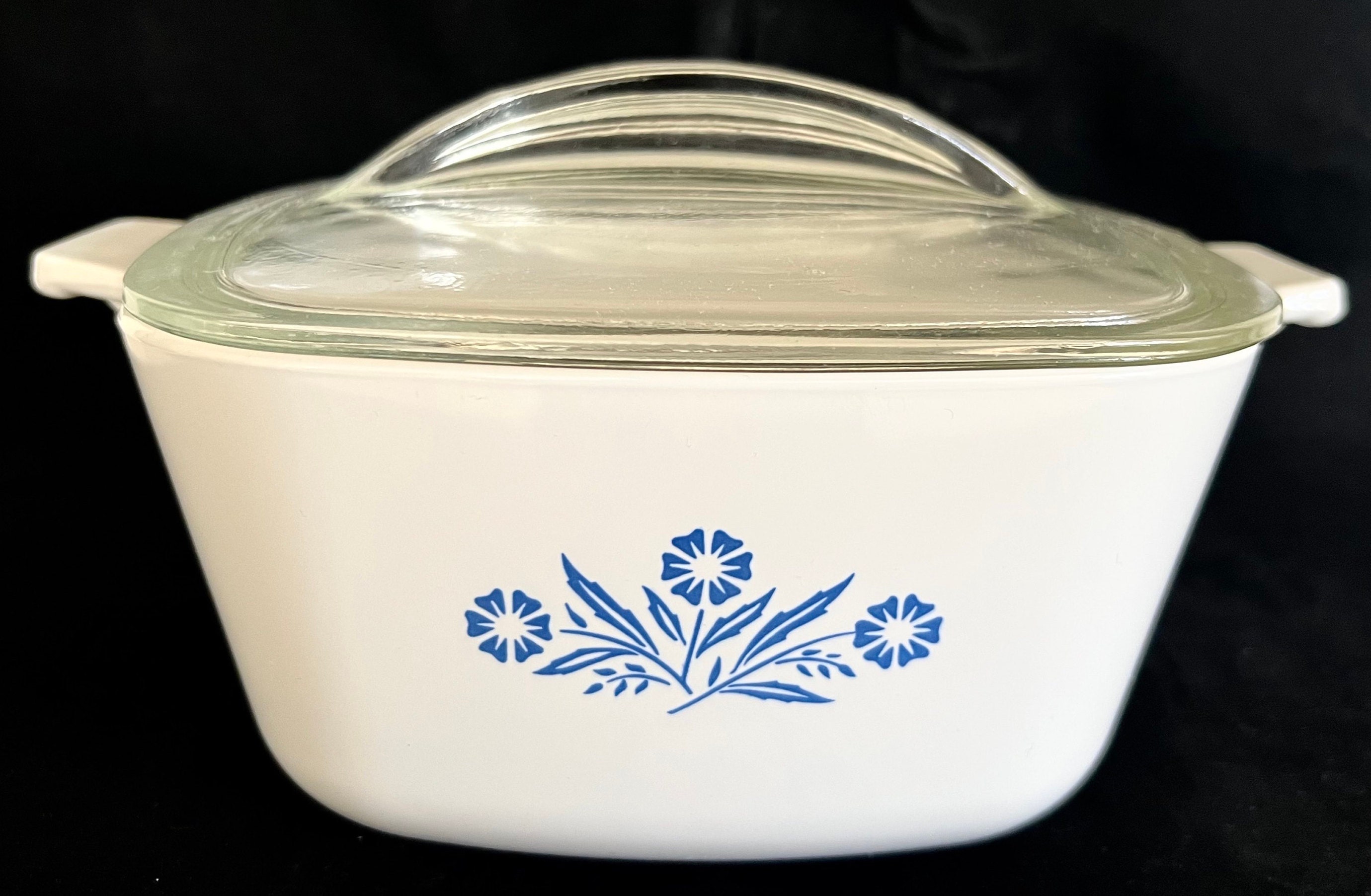 Vintage Corning Ware 1 3/4Q Casserole Dish Blue Cornflower