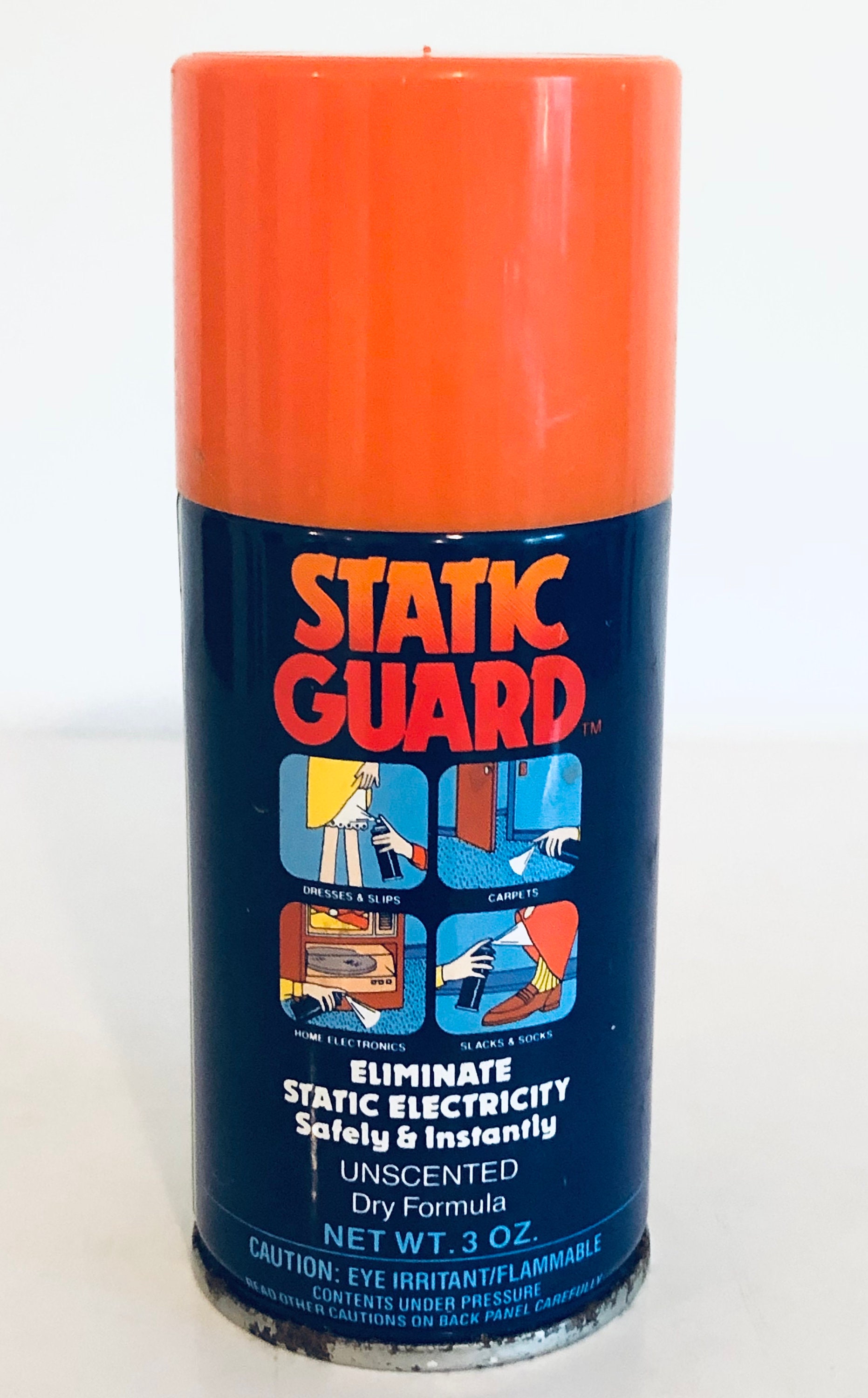 Vintage 1987 Static Guard Eliminate Static Cling Electricity -  Hong  Kong