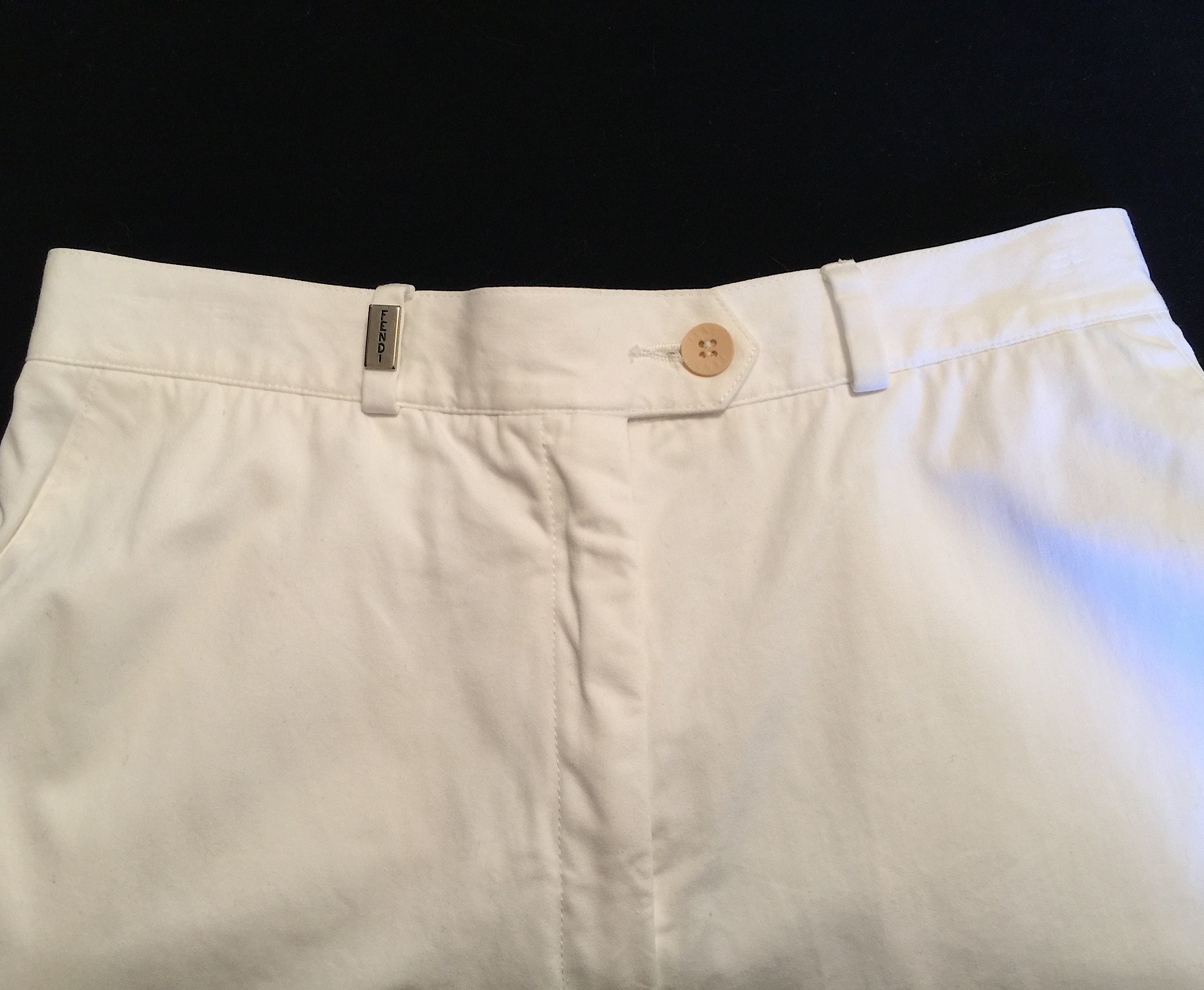 RARE Women's Vintage FENDI 365 Pure White Cotton Pants - Etsy