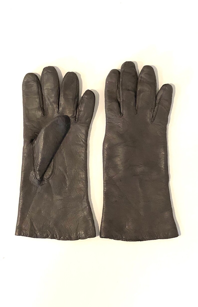 Men's Premium Butter Soft Leather Gloves - Brown, 3-Point Stitch Design - SNUGRUGS
