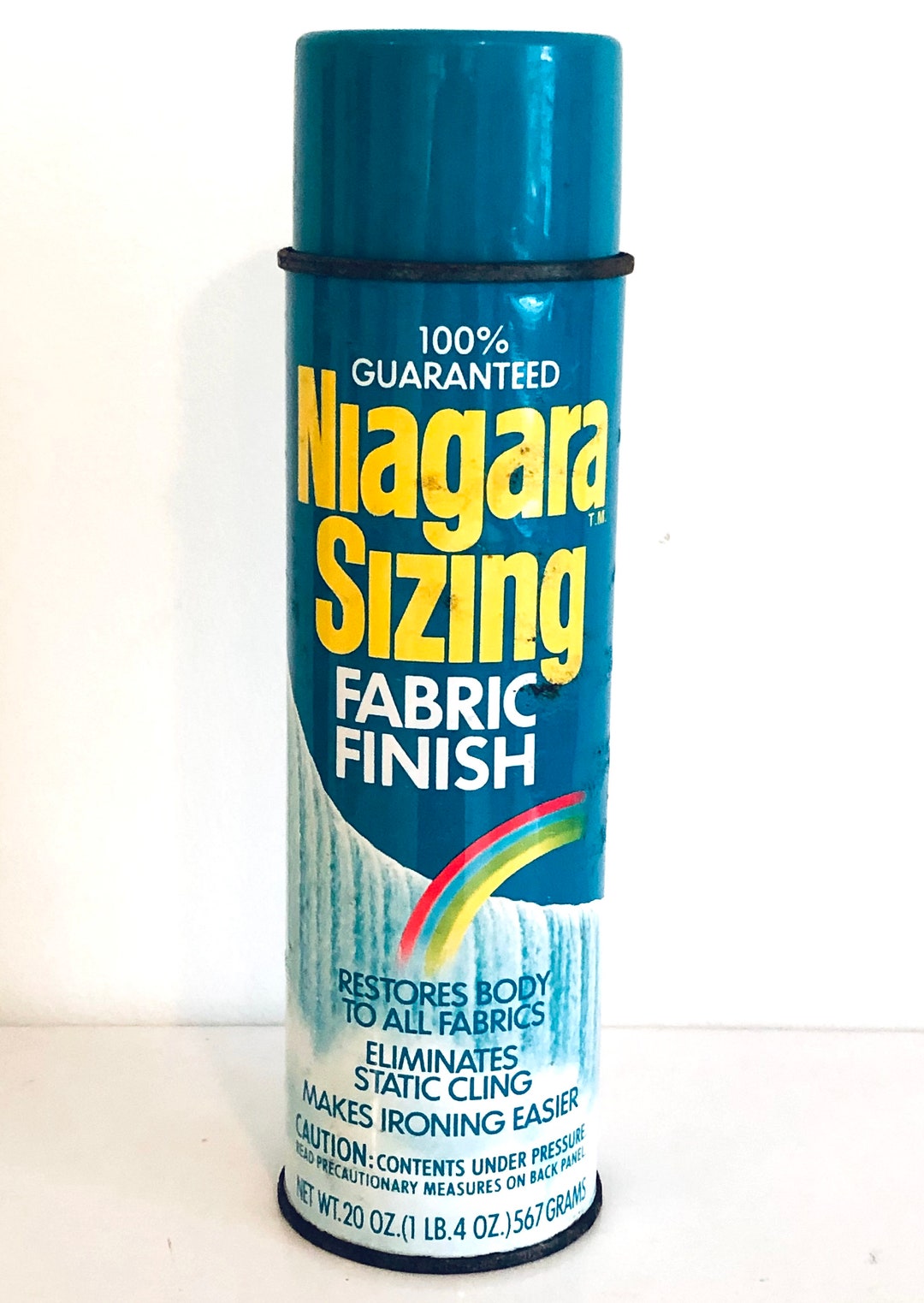 Vintage Niagara Sizing Fabric Finish Spray, Vintage Laundry Room Decor, Ironing Products