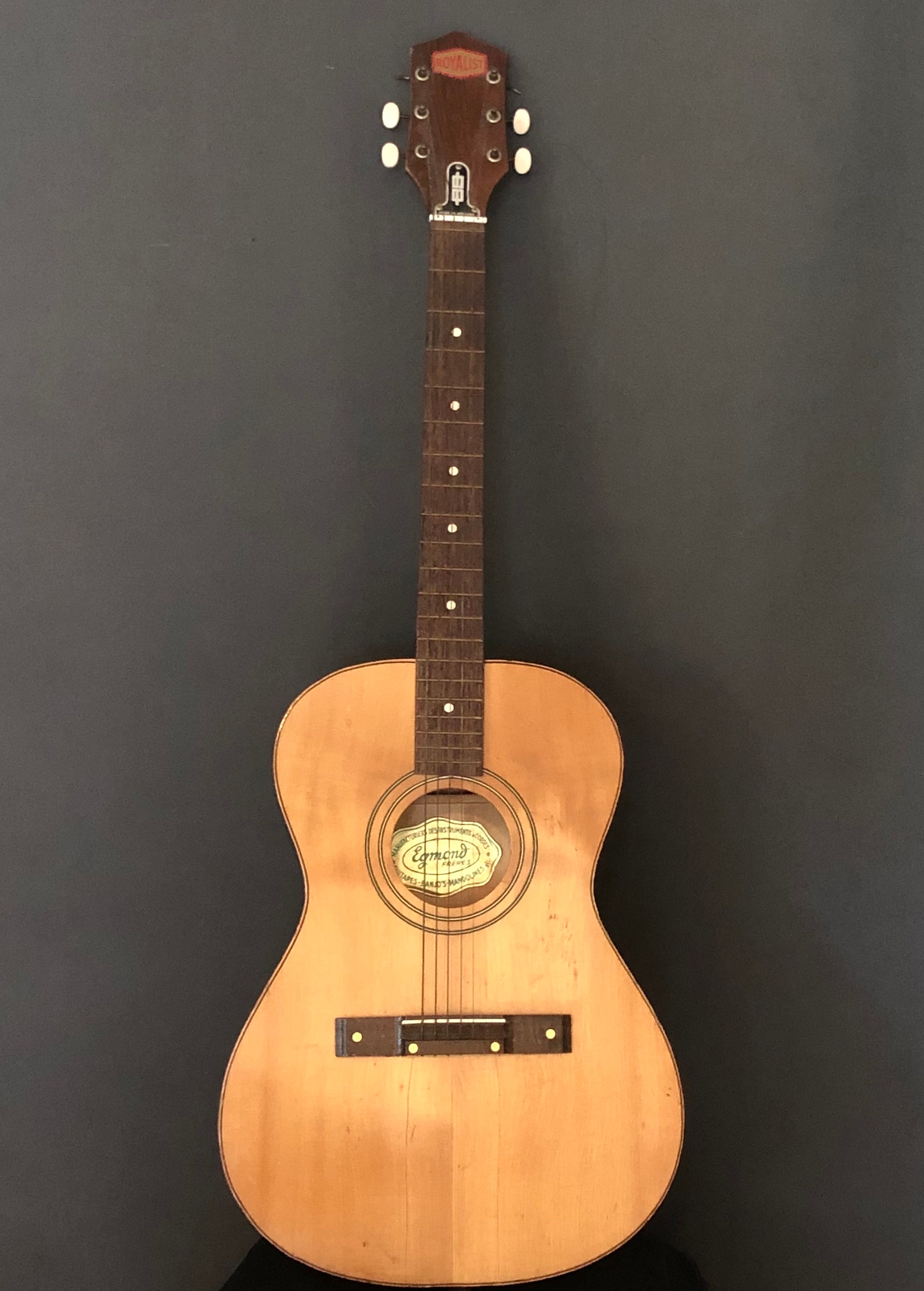 Rare Vintage C1950s Egmond Freres Royalist Full Size Guitar Etsy