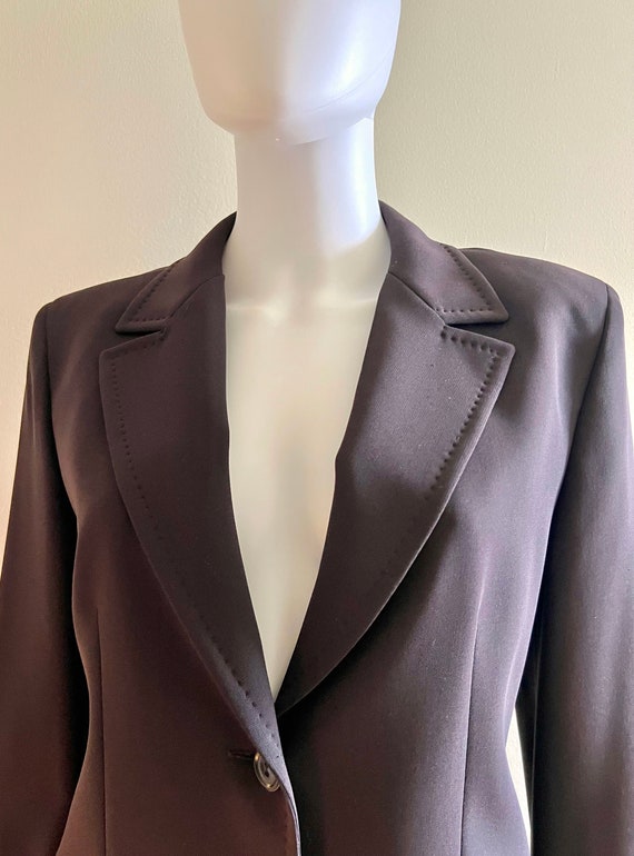 Vintage C1980s Max Mara Classic Brown Pantsuit, P… - image 5