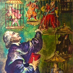 Satyry By Ignacy Krasicki, First Edition 1952 Polish Literature, 11 GORGEOUS 'Framed' Signed Intaglio Illustrations By Szancer image 2