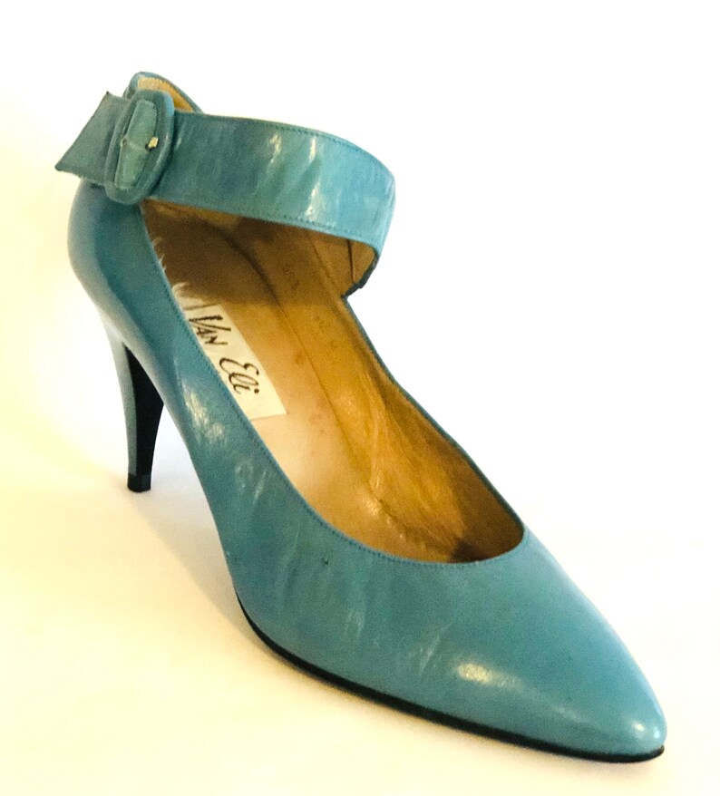 Vintage 1980s VAN ELI Robin's Egg Blue High Heels Shoes - Etsy