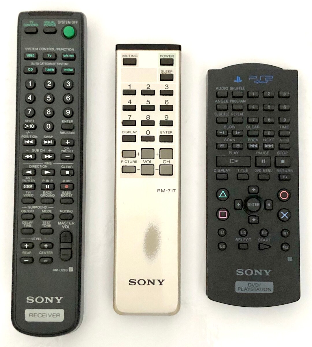 Vintage Genuine Sony Remote Control, RM-717, or Dvd