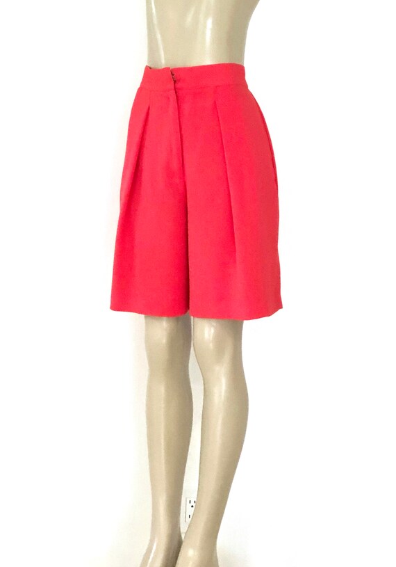 Vintage 1980s Formal Coral Orange Cocktail Dress … - image 9