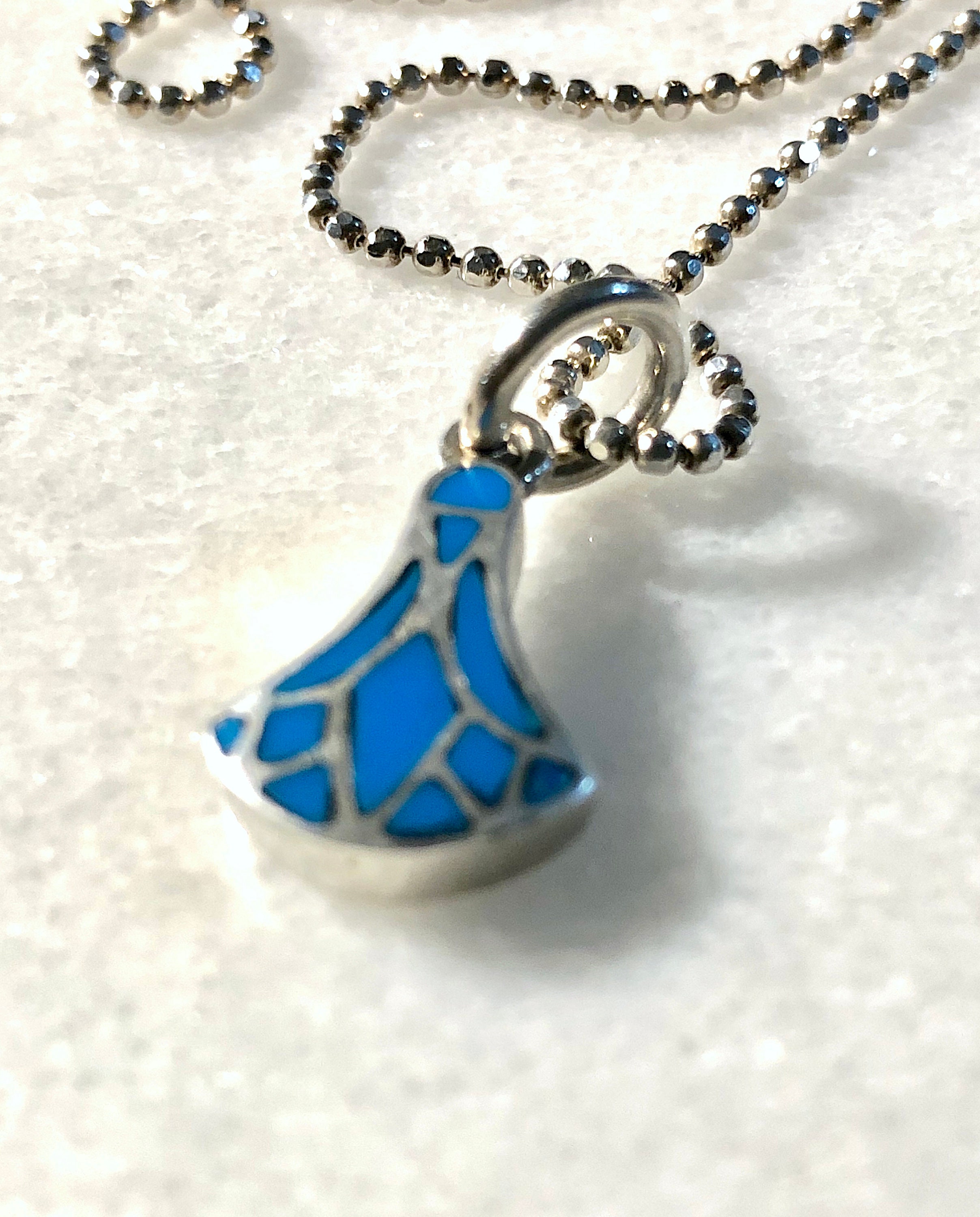 Running Bear￼ R.B. Navajo Turquoise Buffalo Pendant in