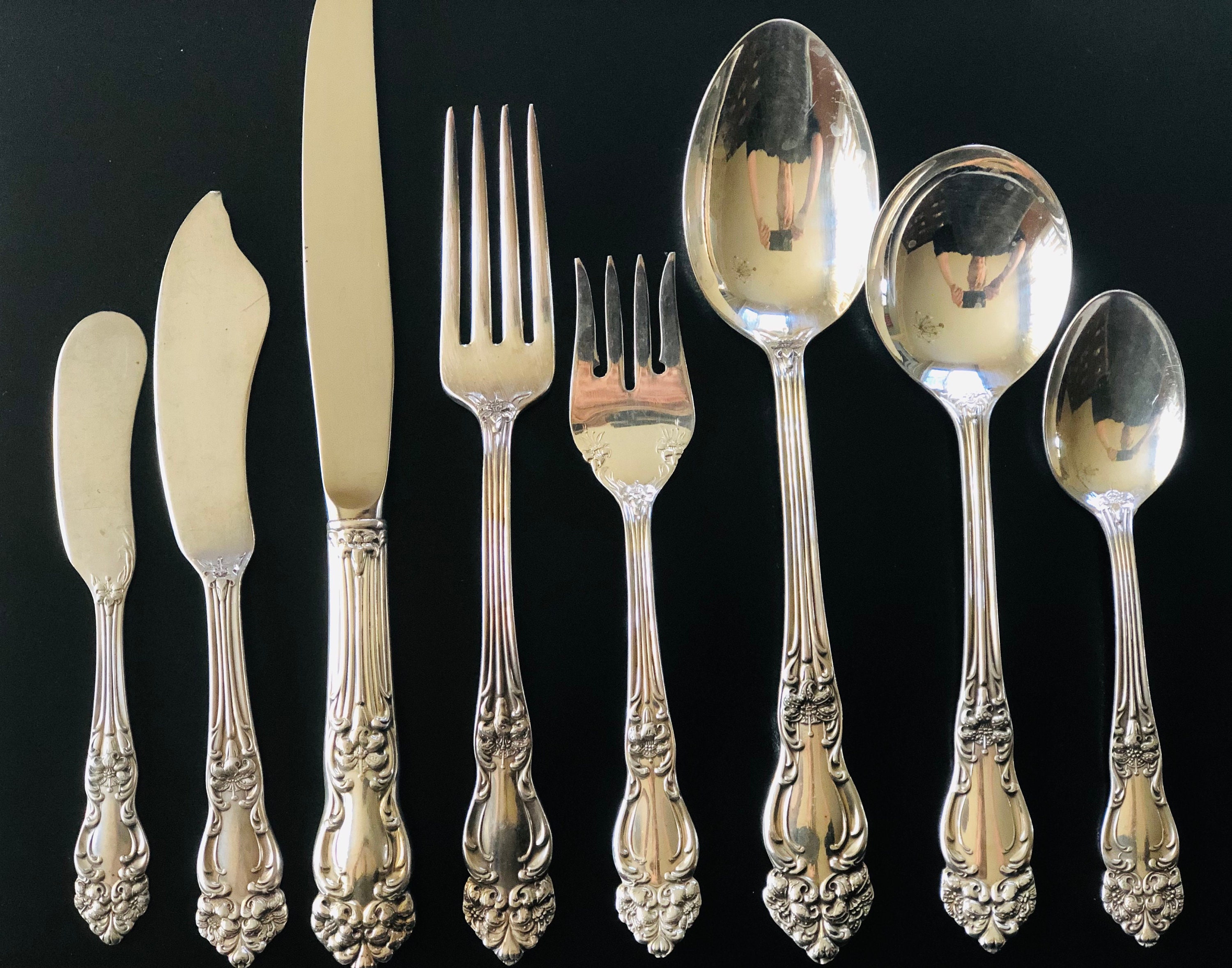 Reed and Barton Floral Flatware - Etsy