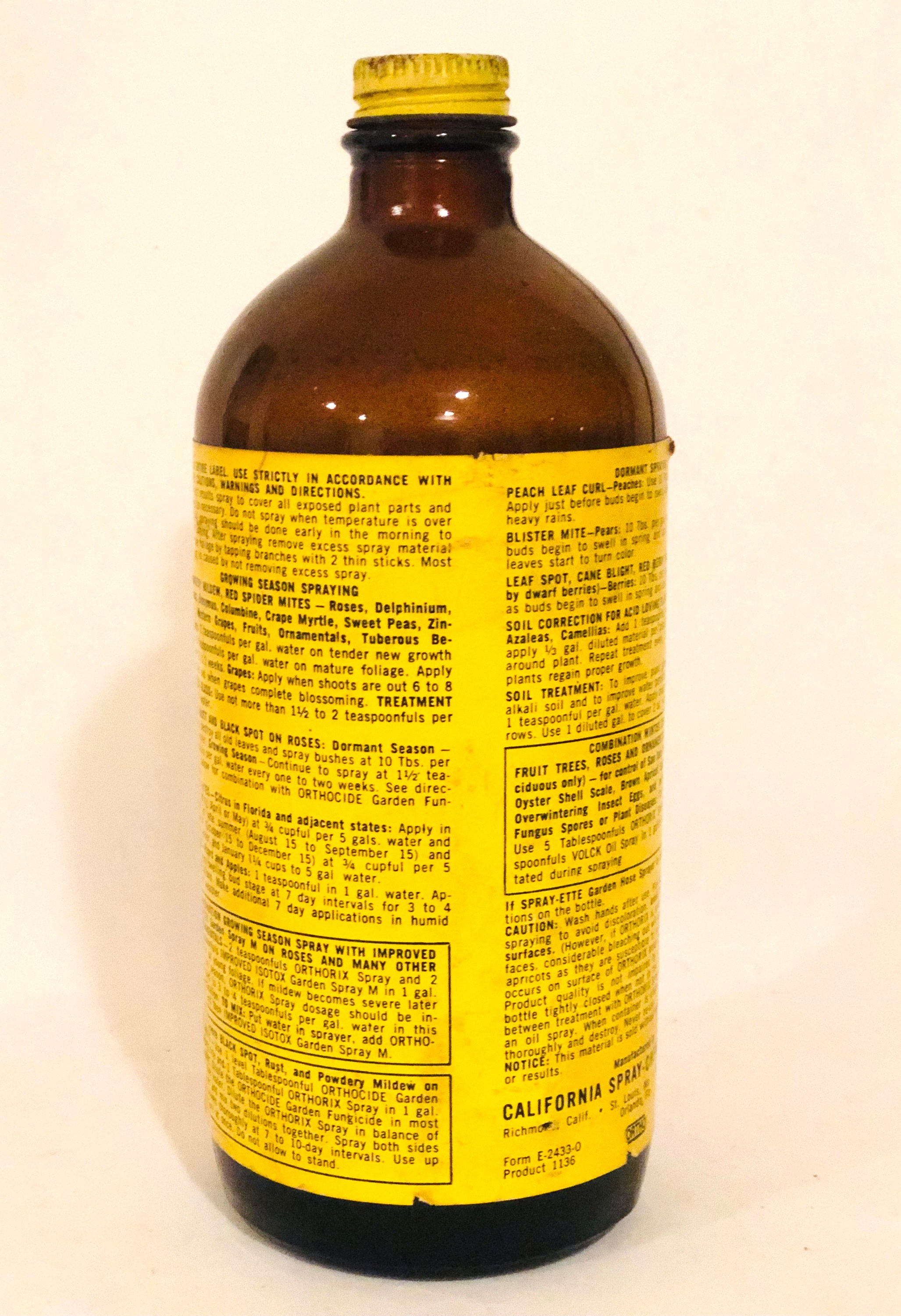 Vintage Ortho Orthorix Spray General Garden Flower Fungicide ...