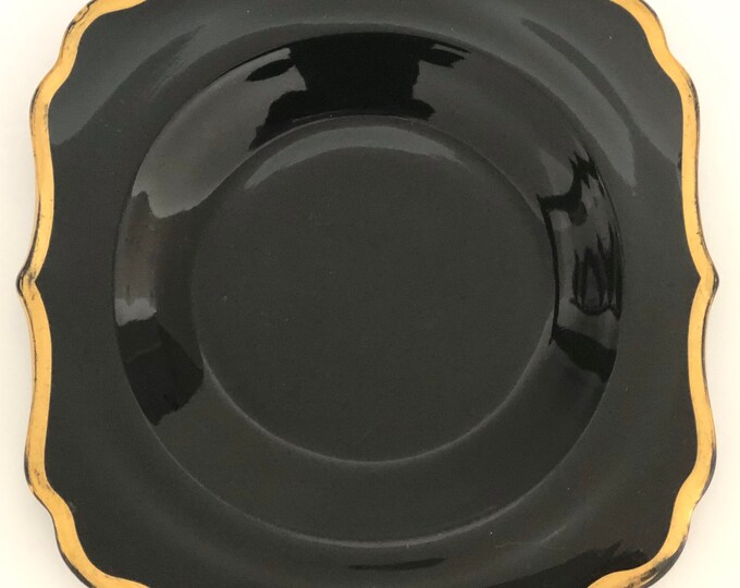 Ebony Black Candy Dish Lid LE Smith Glass Company Vintage Etsy