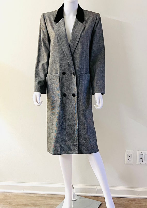 Vintage 1980s  Retro Classic Tailored Double Brea… - image 1