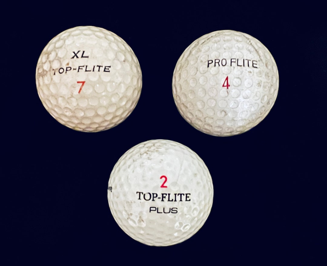 Vintage Lot Collectible Golf Balls Spalding XL Top-Flite Etsy 日本 TOP FLITE XL ゴルフボール6個