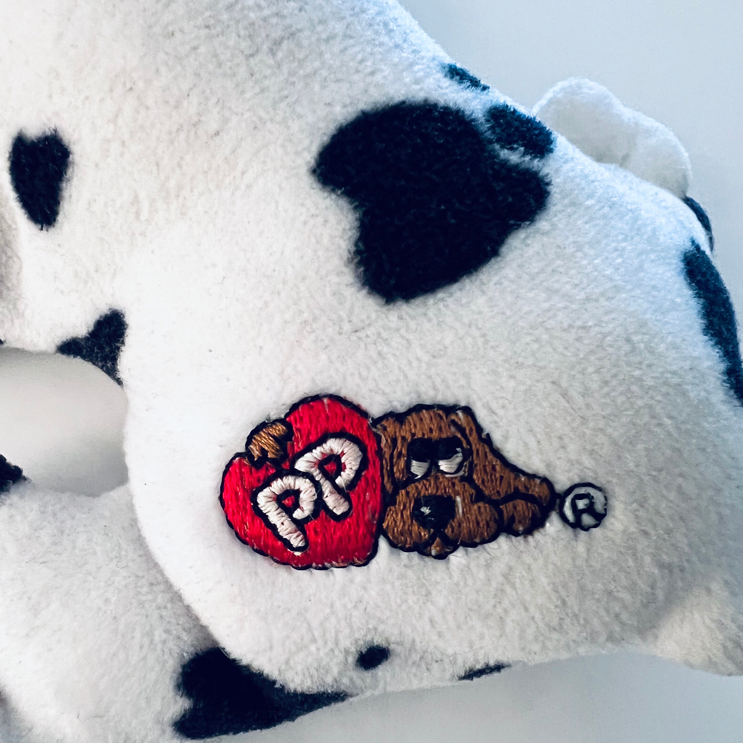 Vintage C1980s Pound Puppies Newborns, Wave 1, White With Black