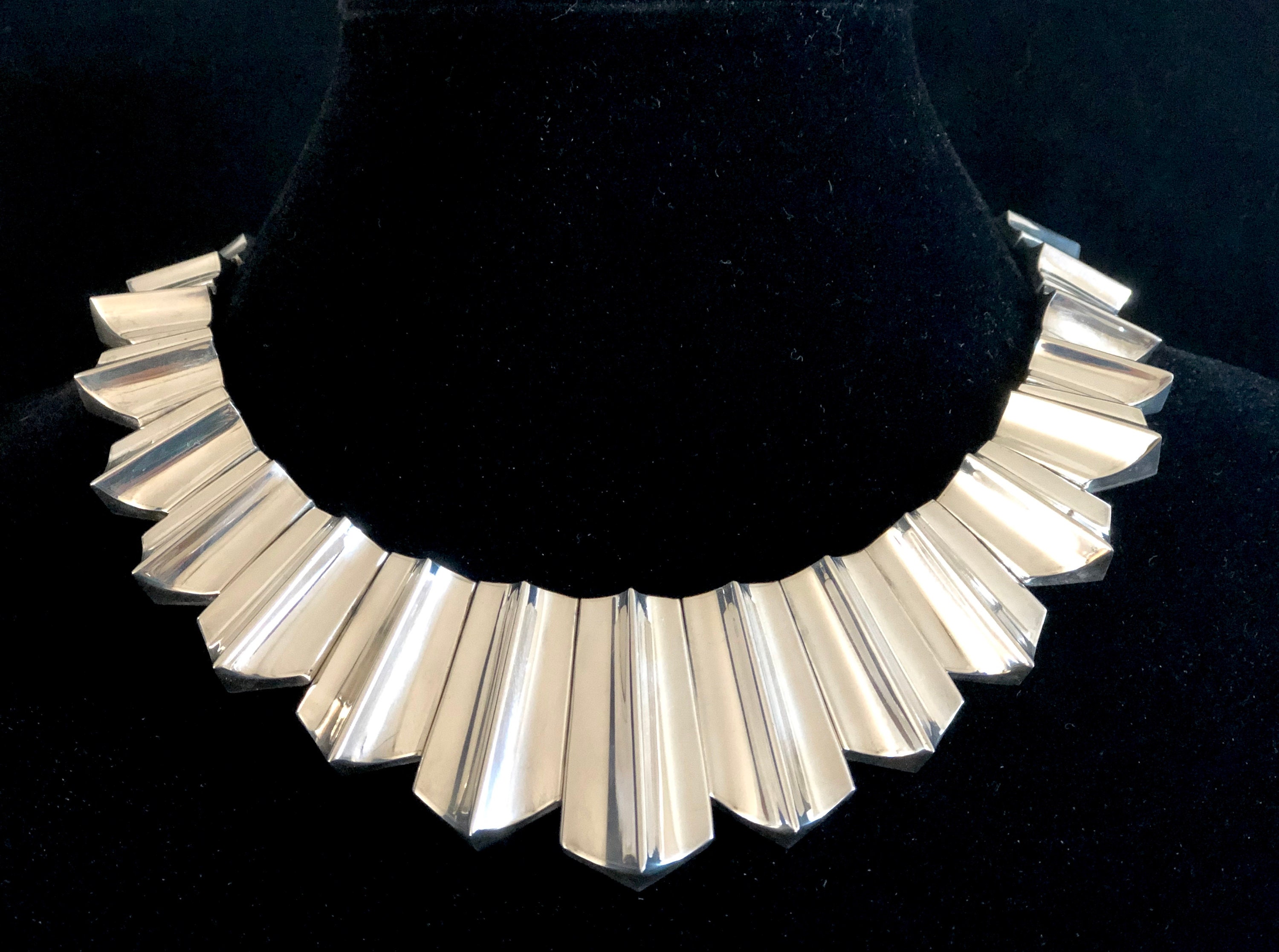 【 mexican　jewelry　925 】 Taxco, Mexico 925 Sterling Silver Chain Necklace. 24.2