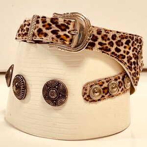 Cream Studded Belt - Etsy display picture 1