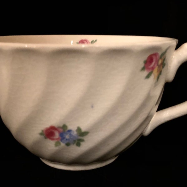 Vintage 1950s  Royal Staffordshire Devonshire (No Trim) Pattern, Flat Cup, 2 3/8", China