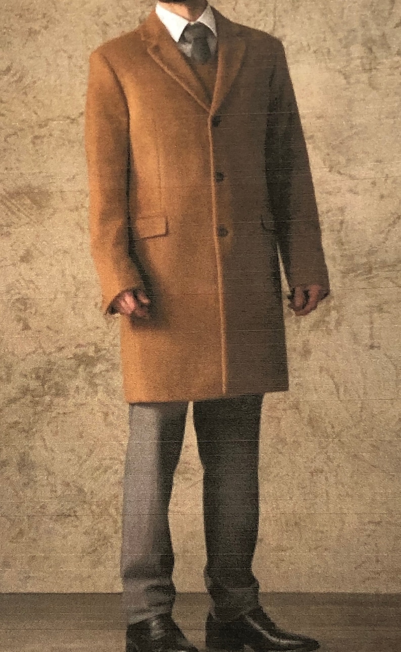 Men's 100% Imported VICUNA Custom Top Coat Overcoat Luxury | Etsy