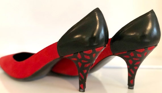 ruby red pumps