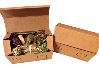 Happy Home Foraging Toy Box **Contents vary rabbits guinea pigs chinchilla degu