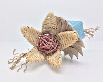 Balsa Chew Toss Toy: Fruit Infused Balsa, Vine & Palm for Small Pets