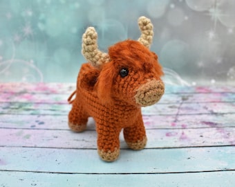 Highland Cow Crochet Plush