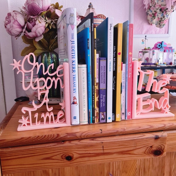 Once Upon A Time Bookend - The End Bookend - Fairytale - Nursery - Books - Multiple Colours Available