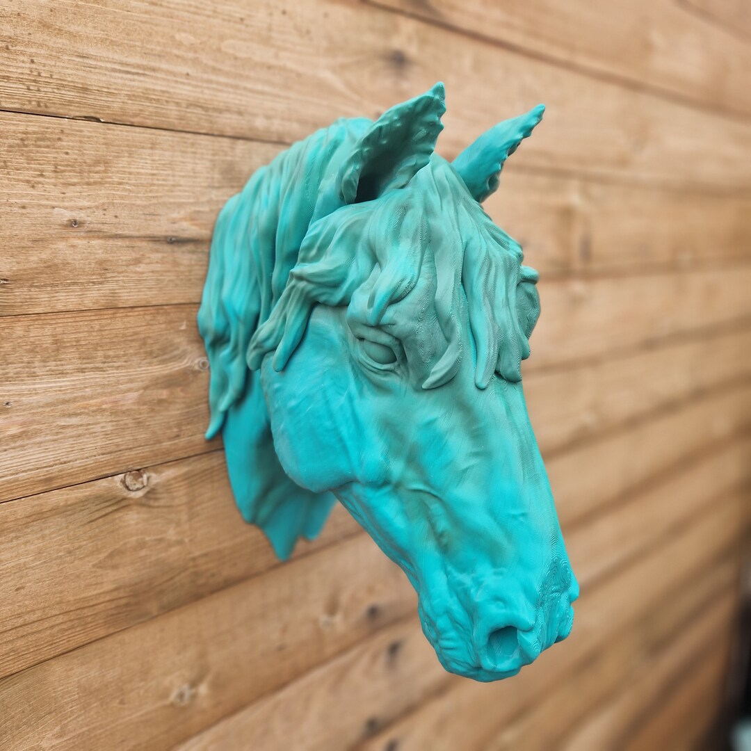 Horse Art Animal Art 3D Printed Home Decor Wall Mount Multiple Colours Available Etsy