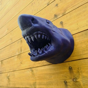 Shark Wall Art - Animal - Great white - Wall Mount- 3D Printed - Multiple Colours Available