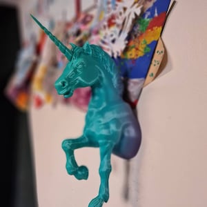 Väggfäste för enhörning – Fantasy Home Decor – 3D-utskrivet