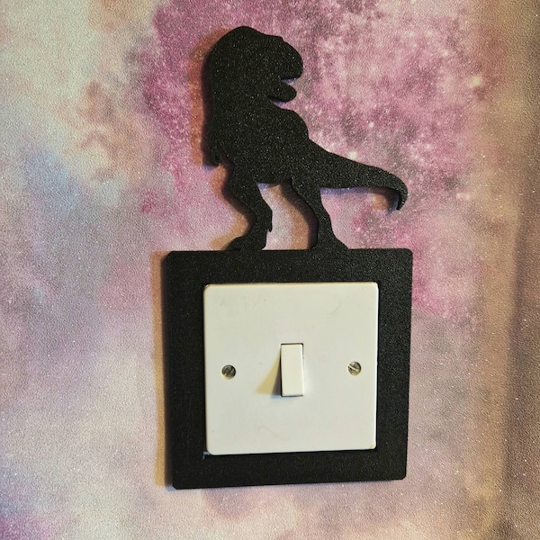 Tyrannosaurus Rex - Trex lightswitch cover- Dinosaur Wall Art - Home Decor - 3D Printed - Multiple Colours Available